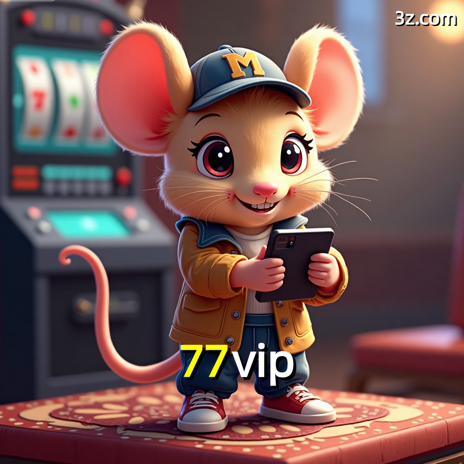 Imagem promocional da 77vip mostrando a plataforma e suas vantagens